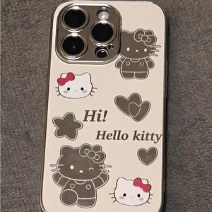 Hello Kitty Phone Case - Cream and Gray